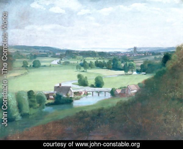 The Valley of the Stour with Dedham in the Distance, 1836-37
