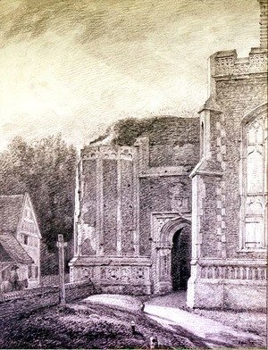 John Constable - South Archway of the ruined tower of East Bergholt Church