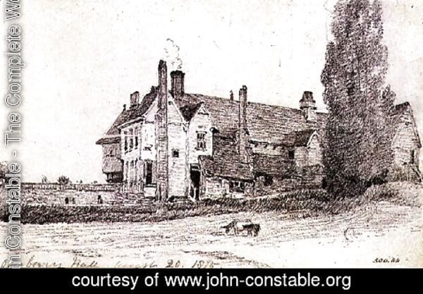 John Constable - Overbury Hall, Suffolk, 1815