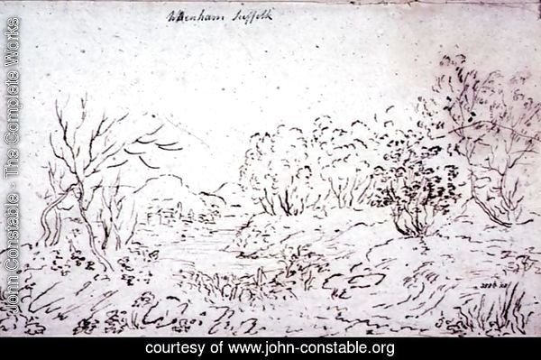 Landscape with a stream at Wenham