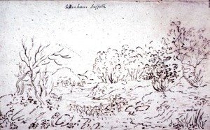 Landscape with a stream at Wenham