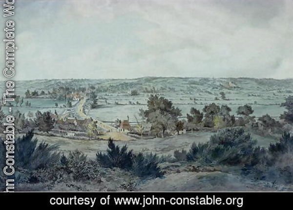 John Constable - The Valley of the Stour, with Stratford St.Mary in the distance