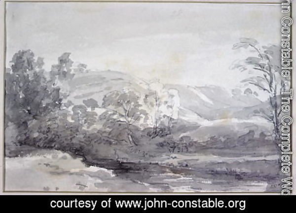 John Constable - A View in Derbyshire