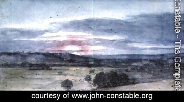 John Constable - Dedham Vale from East Bergholt Sunset