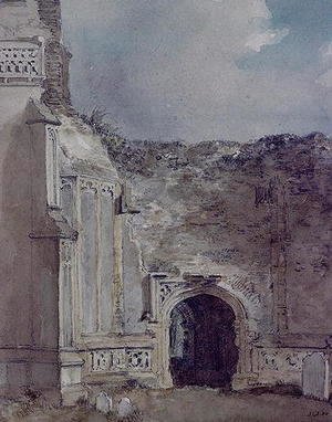 John Constable - East Bergholt Church: North Archway of the Ruined Tower