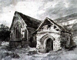 Porch and Transept of a Church, c.1850-11