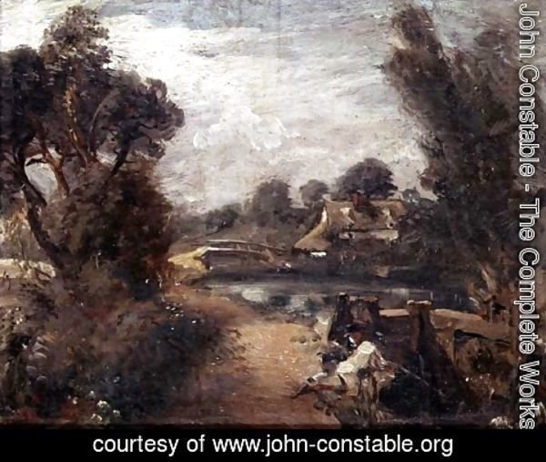 John Constable - Lock on the Stour