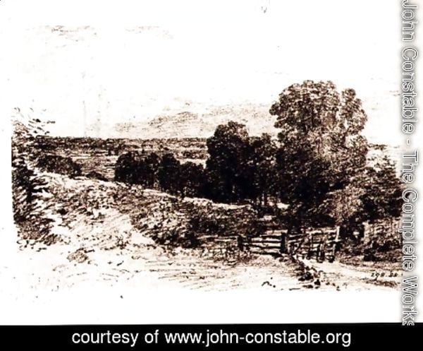 John Constable - Sketch for the Painting Entrance to Fen Lane