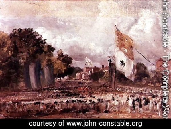 John Constable - Waterloo Feast at East Bergholt