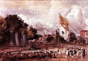John Constable - Waterloo Feast at East Bergholt