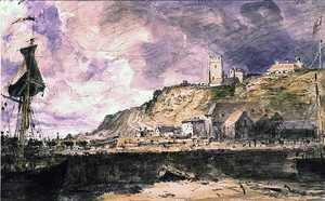 John Constable - Folkestone Harbour, 1833