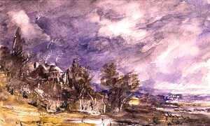 John Constable - Hampstead Heath from near Well Walk, 1834