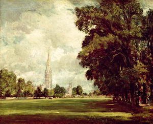 John Constable - Salisbury Cathedral from Lower Marsh Close, 1820