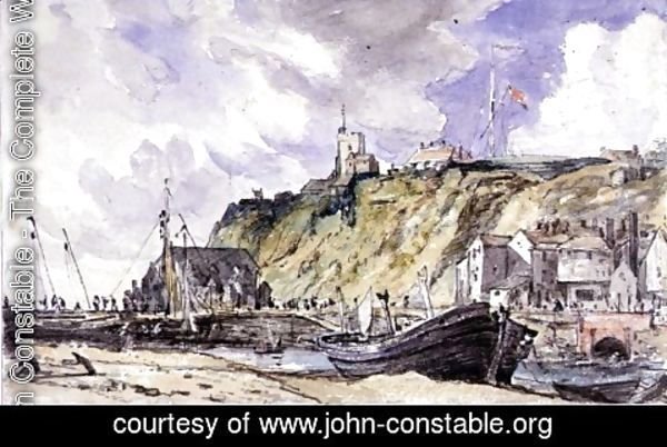 John Constable - The Harbour, Folkestone, 1833,