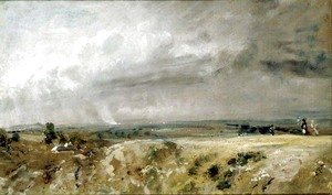 John Constable - View on Hampstead Heath