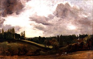 John Constable - View of East Bergholt, c.1813