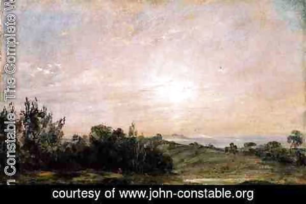 John Constable - Hampstead Heath, looking towards Harrow, 1821-22