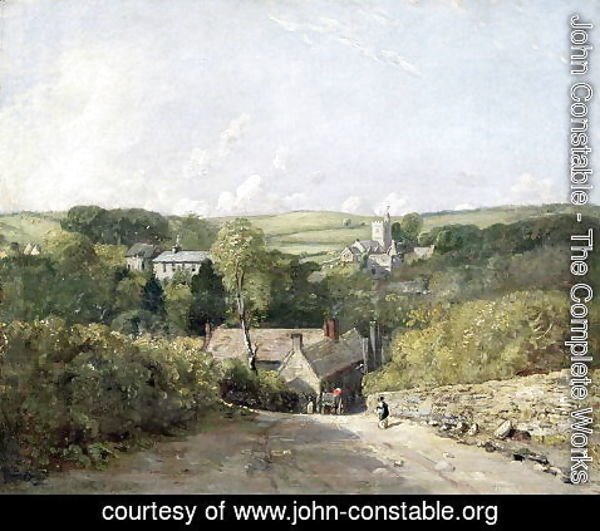 John Constable - A View of Osmington Village with the Church and Vicarage, 1816