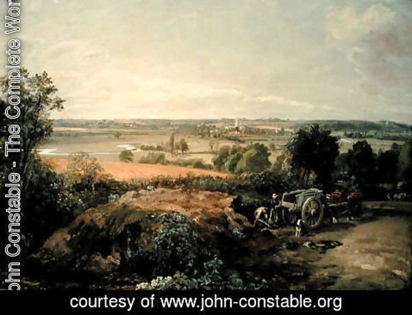 John Constable - Stour Valley and Dedham Church, c.1815