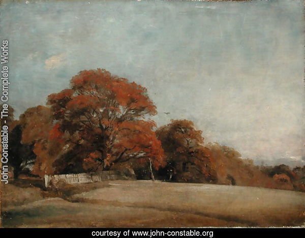 An Autumnal Landscape at East Bergholt, c.1805-08