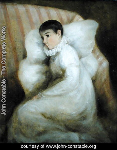 Young Girl resting on a Sofa