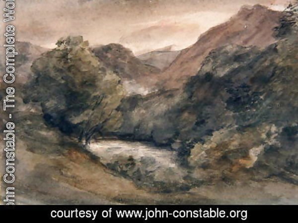 John Constable - Borrowdale, Evening after a Fine Day, October 1, 1806