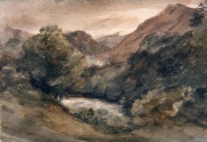 John Constable - Borrowdale, Evening after a Fine Day, October 1, 1806