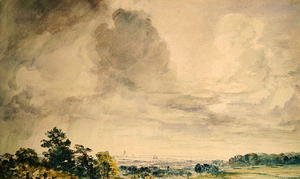John Constable - London from Hampstead Heath
