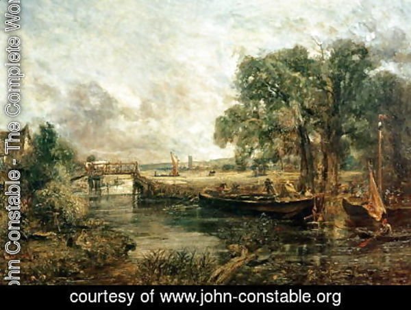 John Constable - Sketch for 'View on the Stour, near Dedham' 1821-22