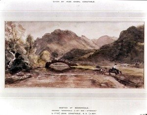 John Constable - Sketch of Borrowdale, 1806, Afternoon