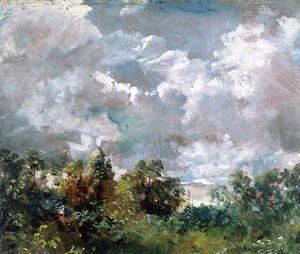 John Constable - Study of Sky and Trees