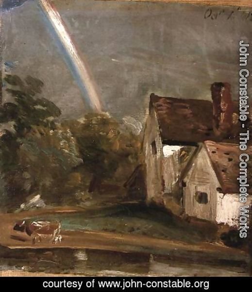 John Constable - Willy Lott's House with a Rainbow, dated October 1st, 1812