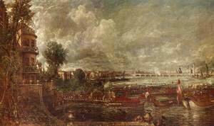 John Constable - The Opening of Waterloo Bridge seen from Whitehall Stairs, June 18th 1817