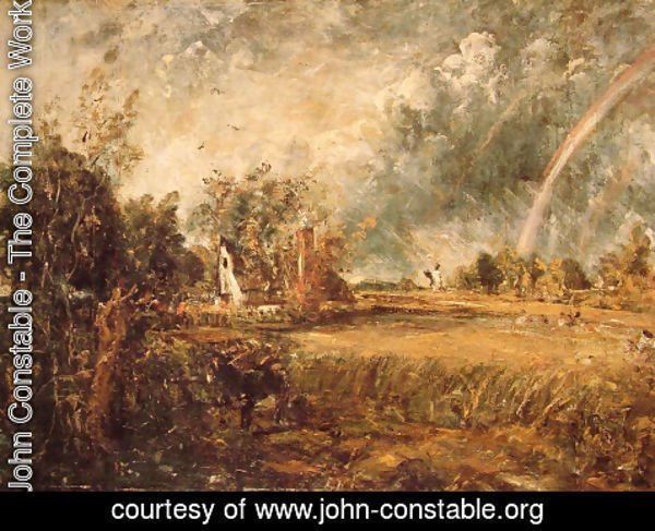 John Constable - Cottage, Rainbow, Mill