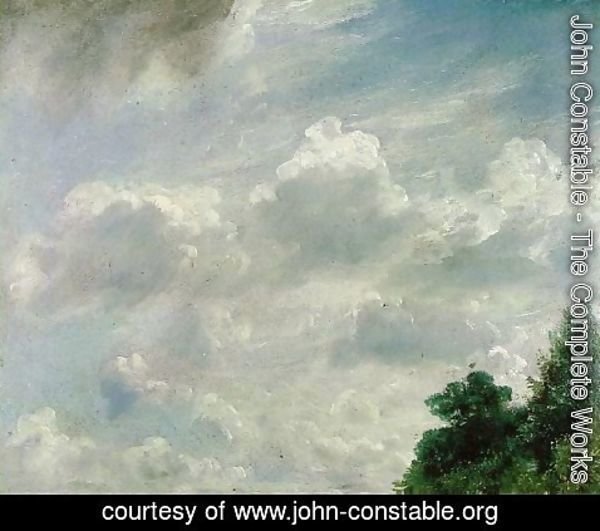 John Constable - Study of Clouds at Hampstead