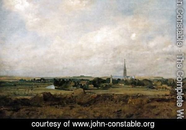 John Constable - Salisbury Cathedral from the Bishop's Grounds