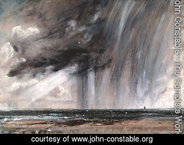John Constable - Seascape Study with Rain Cloud