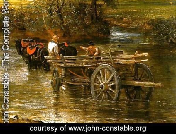 John Constable - The Hay Wain (detail)