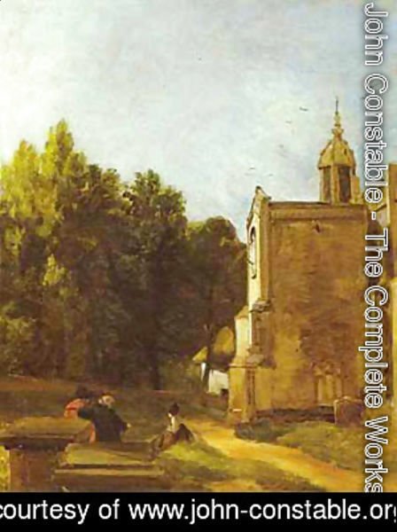 John Constable - A Church Porch (The Church Porch East Bergholt) 1809
