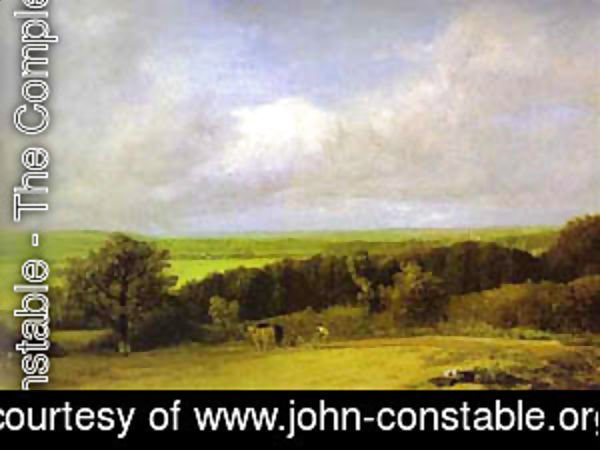 Landscape Ploughing Scene In Suffolk (A Summerland) 1814