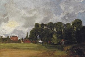 John Constable - View of East Bergholt House
