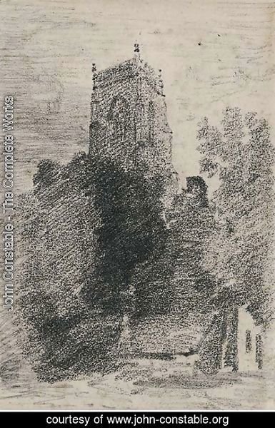 John Constable - The tower of St. Michael's, Framlingham, Suffolk