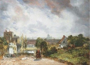 John Constable - View of the City of London from Sir Richard Steele's Cottage, Hampstead