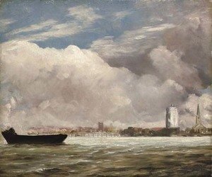 John Constable - View on the Thames near Battersea Bridge, with Chelsea beyond, London