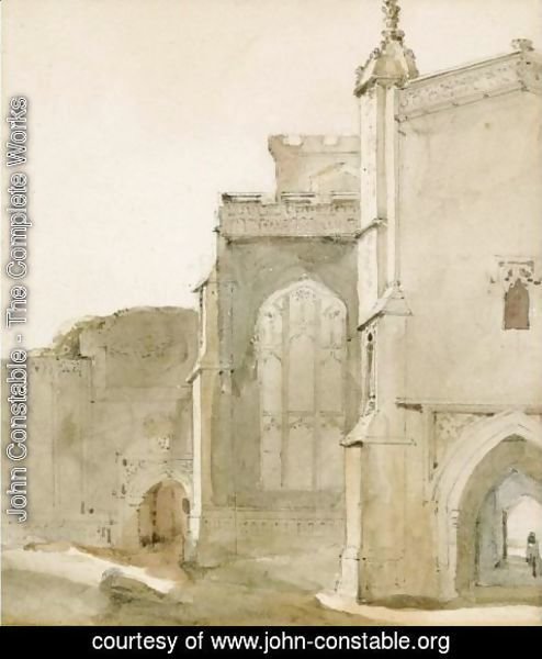 John Constable - East Bergholt Church From The South