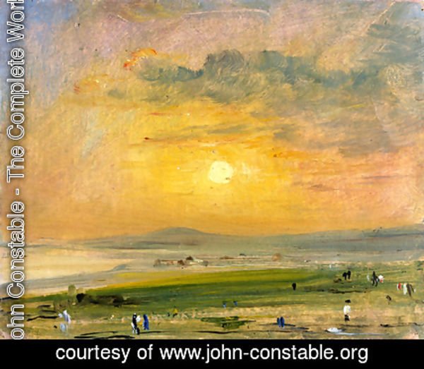 John Constable - Shoreham Bay, Evening Sunset