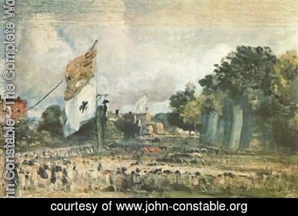 John Constable - Celebration of the General Peace of 1814 in East Bergholt