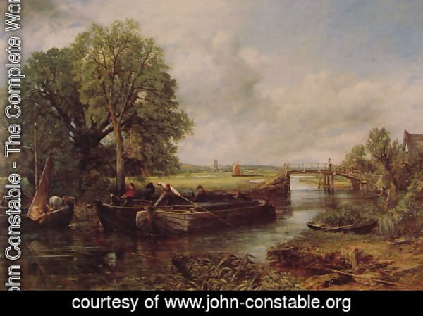 John Constable - A View On The Stour Near Dedham