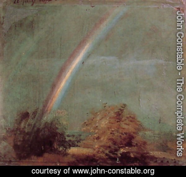 John Constable - Landscape With A Double Rainbow