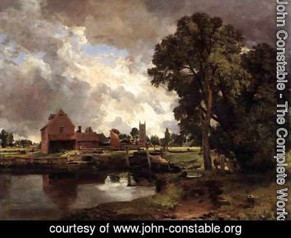 John Constable - Dedham Lock and Mill c. 1818